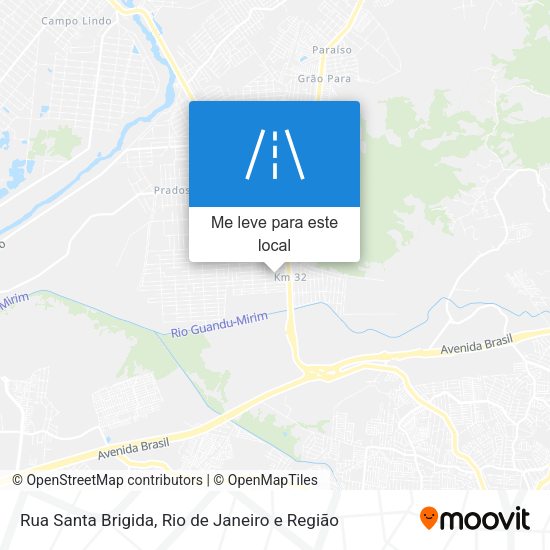 Rua Santa Brigida mapa