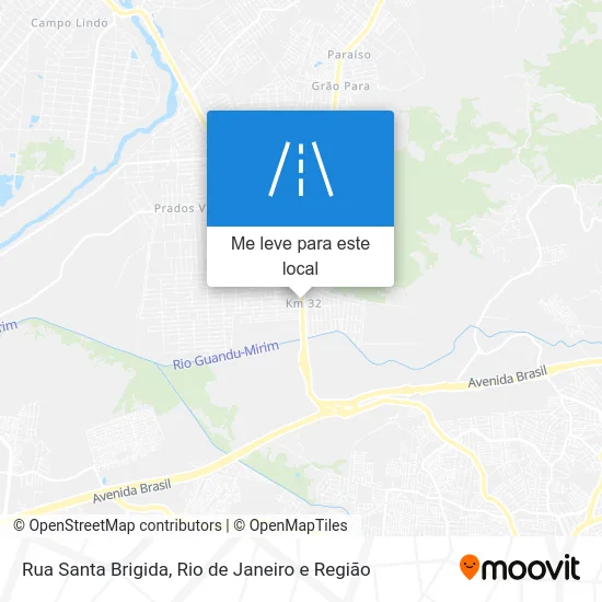 Rua Santa Brigida mapa