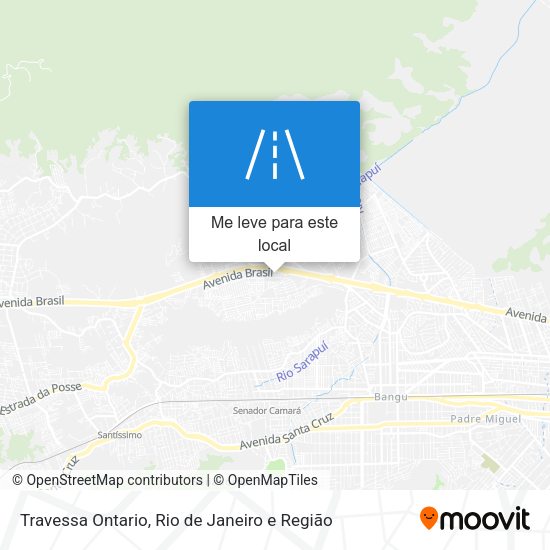 Travessa Ontario mapa