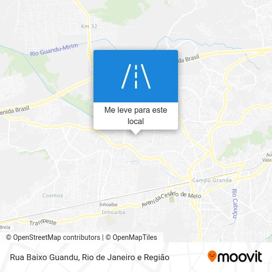 Rua Baixo Guandu mapa