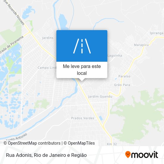 Rua Adonis mapa