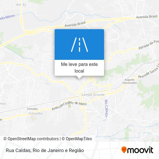 Rua Caldas mapa