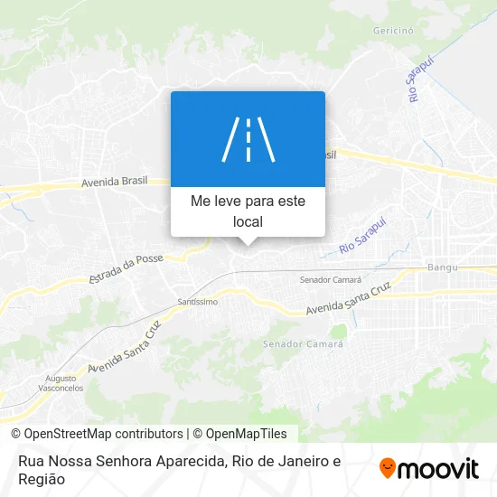 Rua Nossa Senhora Aparecida mapa