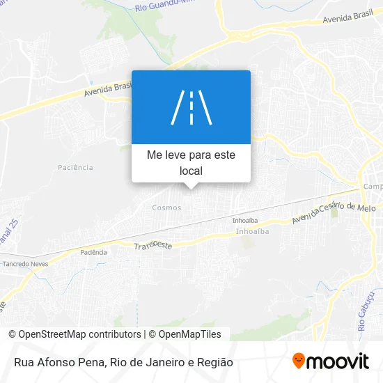 Rua Afonso Pena mapa