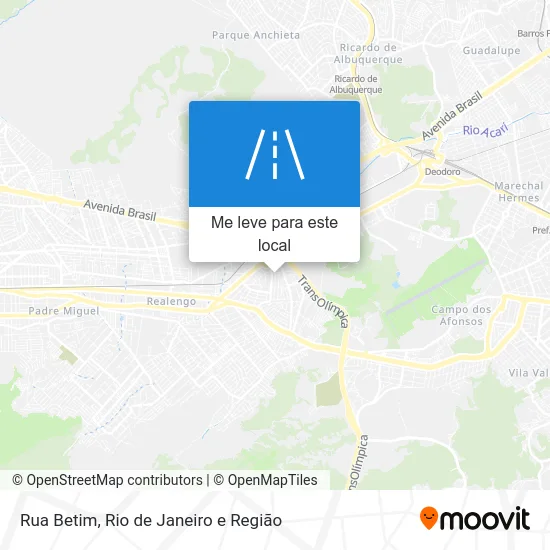 Rua Betim mapa