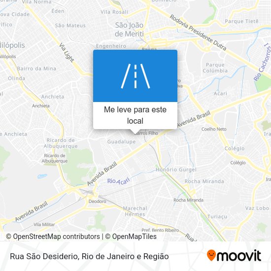 Rua Sāo Desiderio mapa