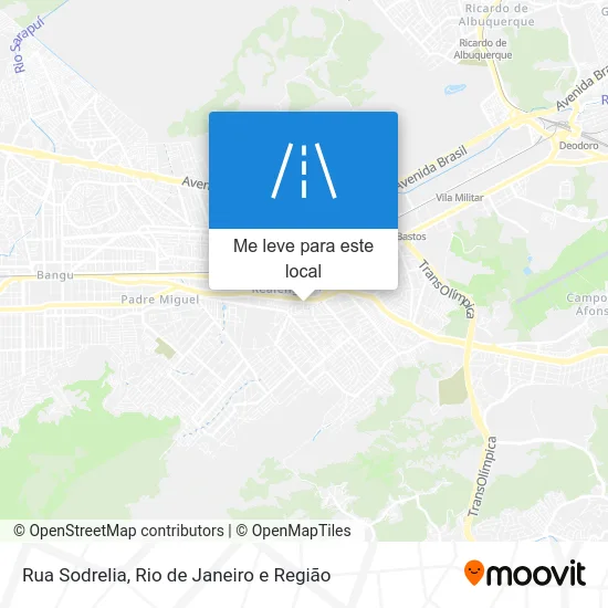 Rua Sodrelia mapa