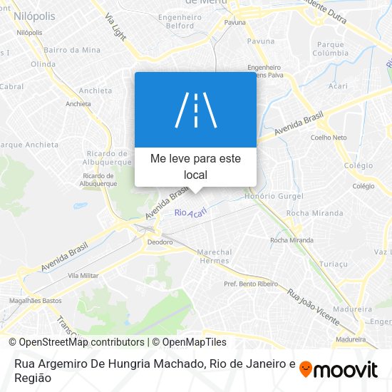 Rua Argemiro De Hungria Machado mapa