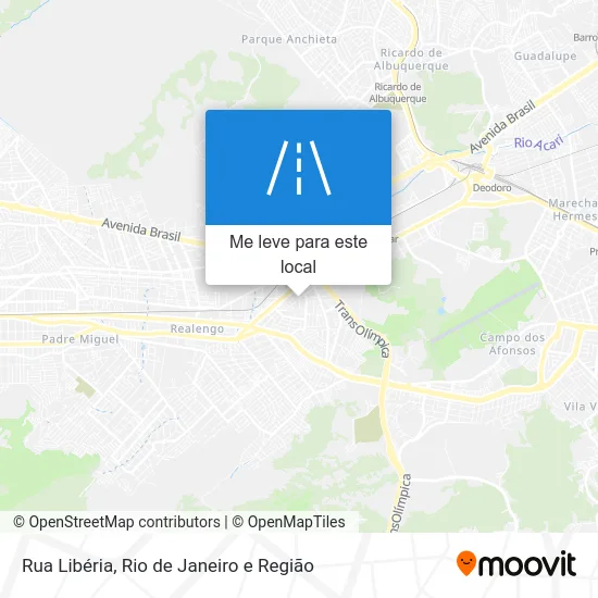 Rua Libéria mapa