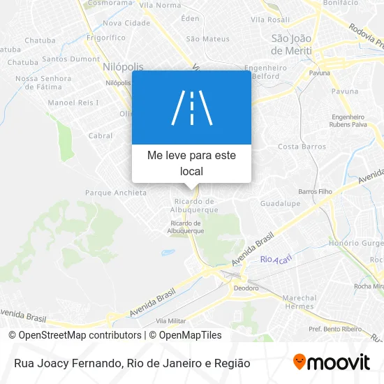 Rua Joacy Fernando mapa