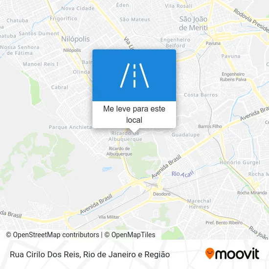 Rua Cirilo Dos Reis mapa