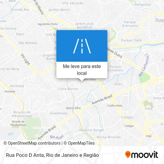 Rua Poco D Anta mapa