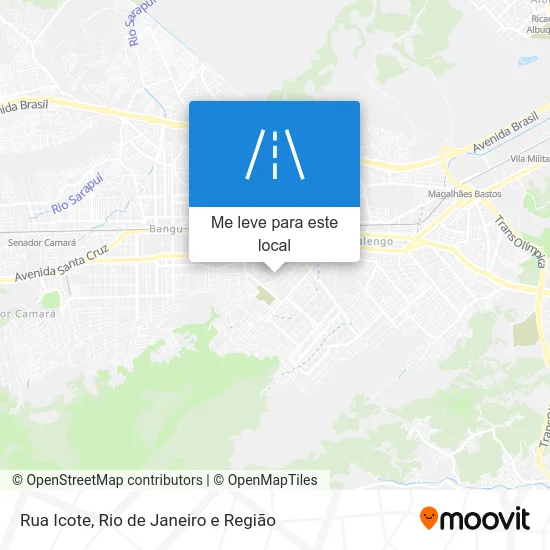 Rua Icote mapa