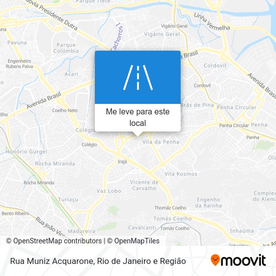 Rua Muniz Acquarone mapa