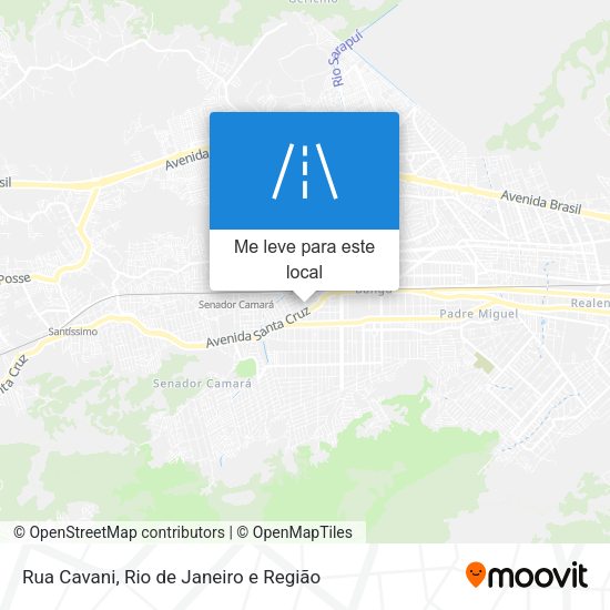 Rua Cavani mapa