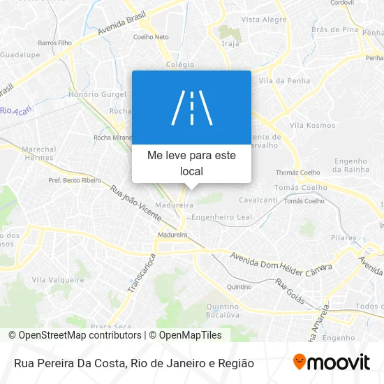 Rua Pereira Da Costa mapa