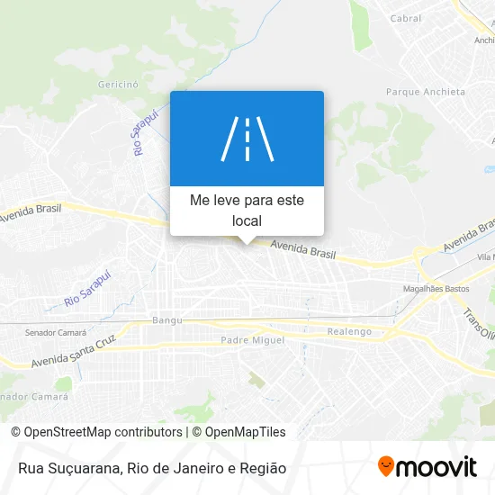 Rua Suçuarana mapa