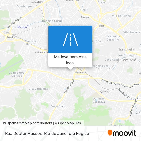 Rua Doutor Passos mapa