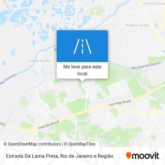 Estrada Da Lama Preta mapa