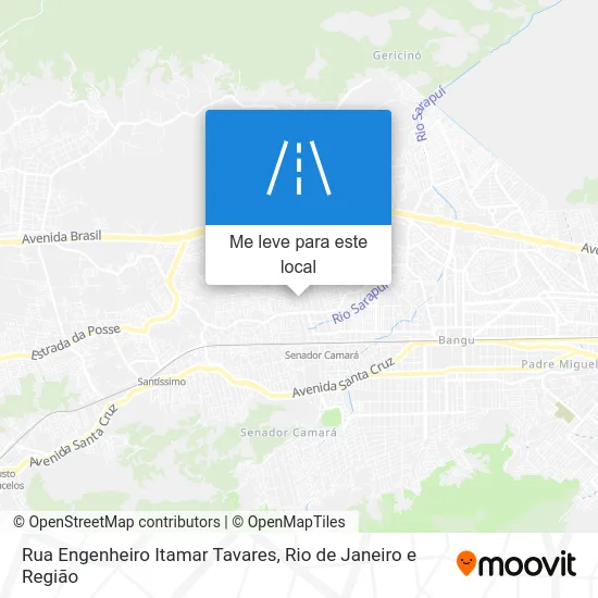 Rua Engenheiro Itamar Tavares mapa