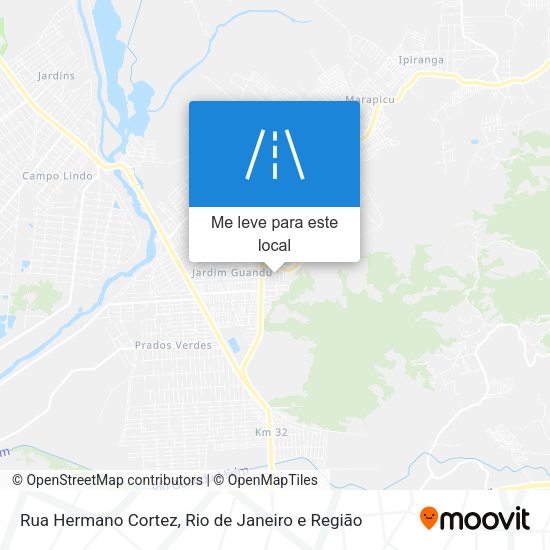 Rua Hermano Cortez mapa