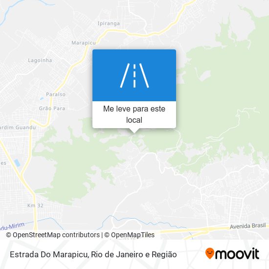 Estrada Do Marapicu mapa