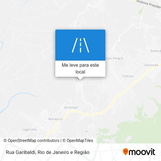 Rua Garibaldi mapa
