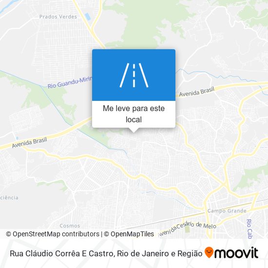 Rua Cláudio Corrêa E Castro mapa