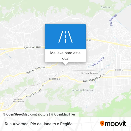 Rua Alvorada mapa