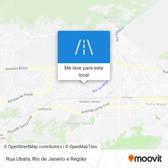 Rua Ubata mapa