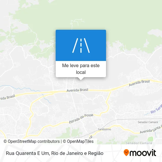 Rua Quarenta E Um mapa