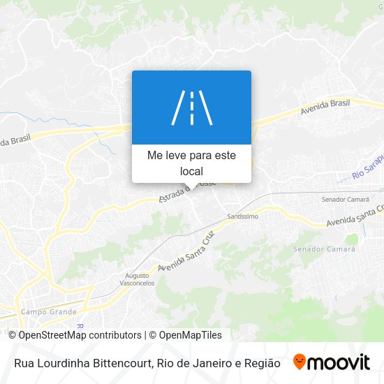 Rua Lourdinha Bittencourt mapa