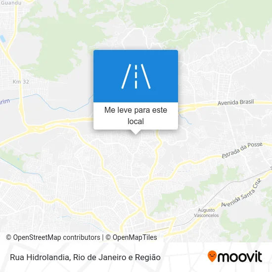 Rua Hidrolandia mapa