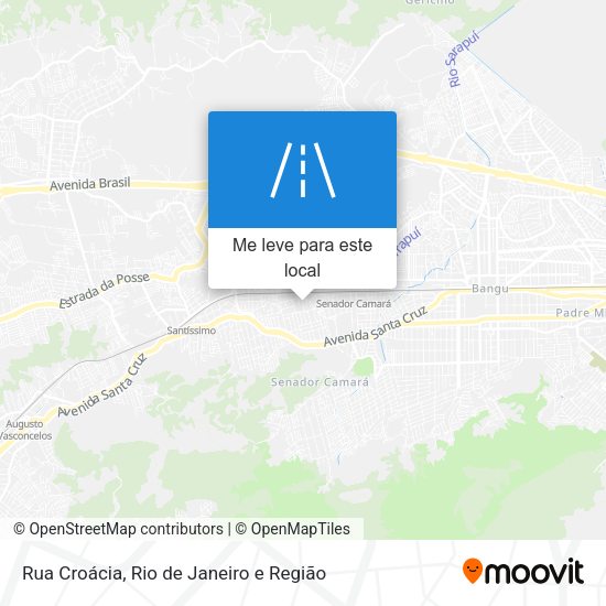 Rua Croácia mapa