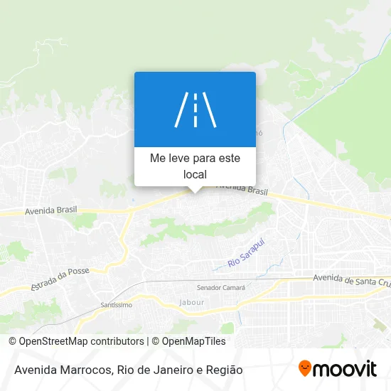 Avenida Marrocos mapa