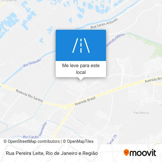 Rua Pereira Leite mapa