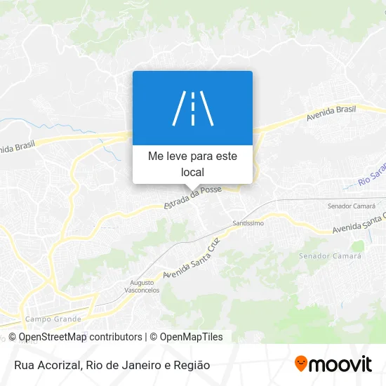 Rua Acorizal mapa