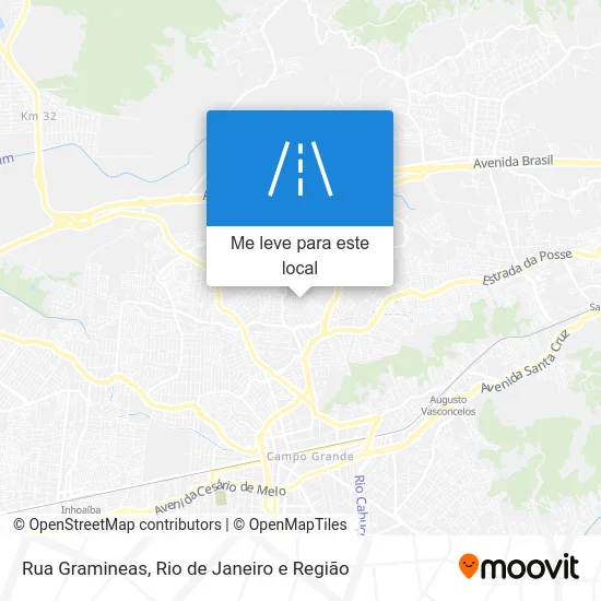 Rua Gramineas mapa