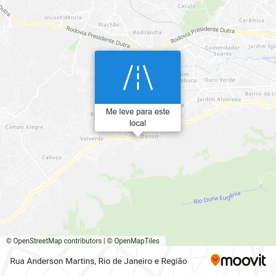 Rua Anderson Martins mapa