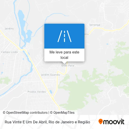 Rua Vinte E Um De Abril mapa