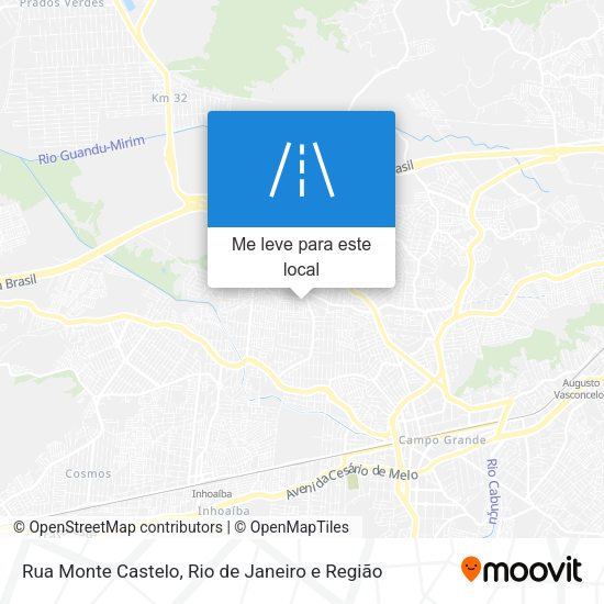Rua Monte Castelo mapa