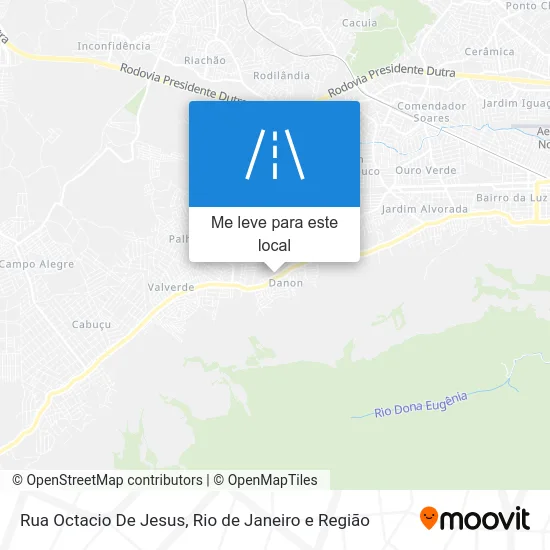Rua Octacio De Jesus mapa