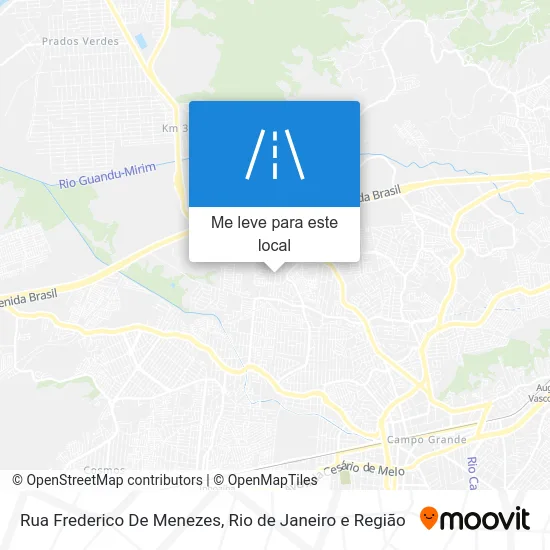 Rua Frederico De Menezes mapa