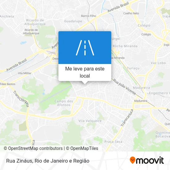 Rua Zináus mapa