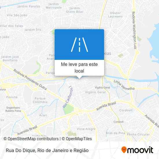 Rua Do Dique mapa