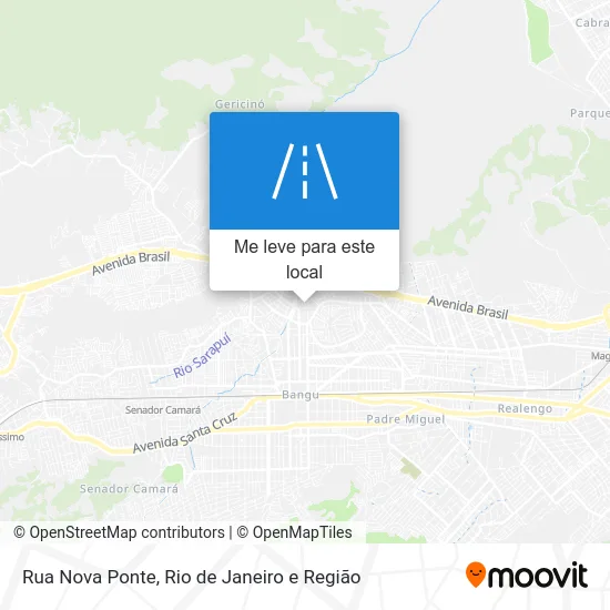 Rua Nova Ponte mapa