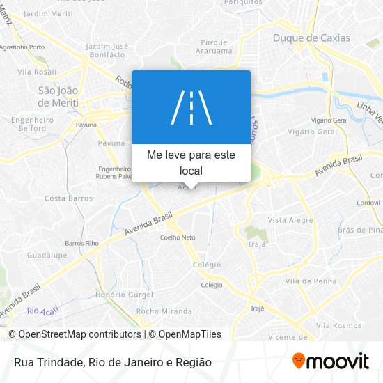 Rua Trindade mapa