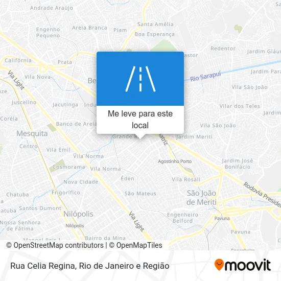 Rua Celia Regina mapa