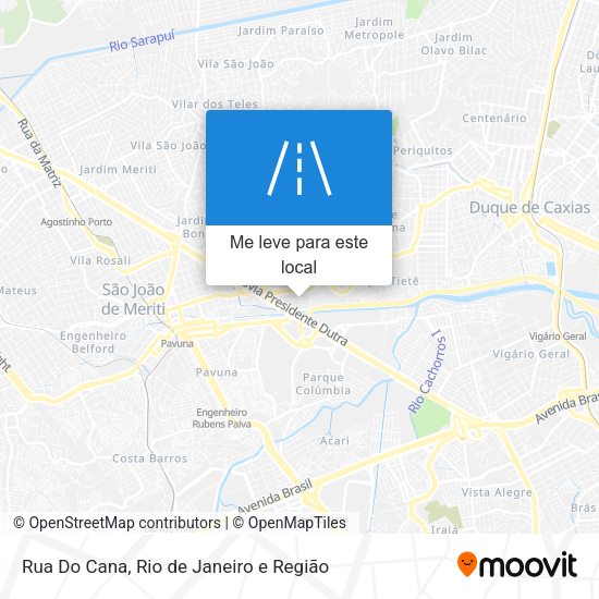 Rua Do Cana mapa