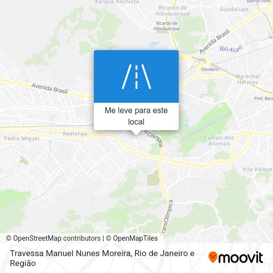 Travessa Manuel Nunes Moreira mapa